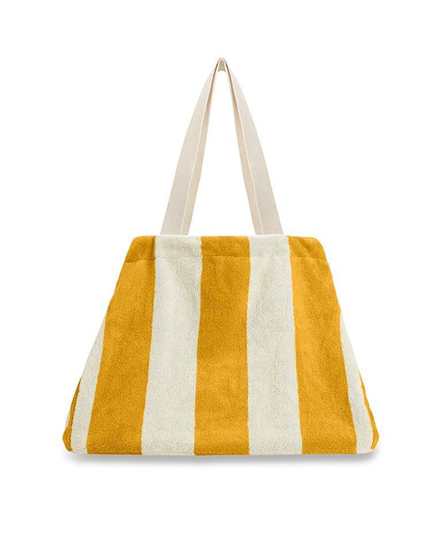 Cabas de plage | Jaune Gold / Crème