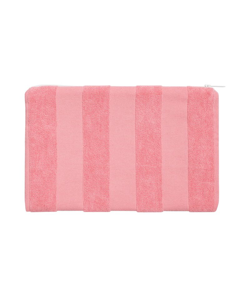 Pochette de plage rayée | Rose Vénus