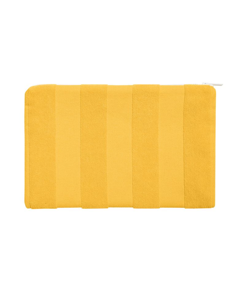 Pochette de plage rayée | Jaune Olympe